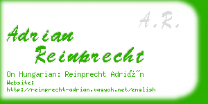 adrian reinprecht business card